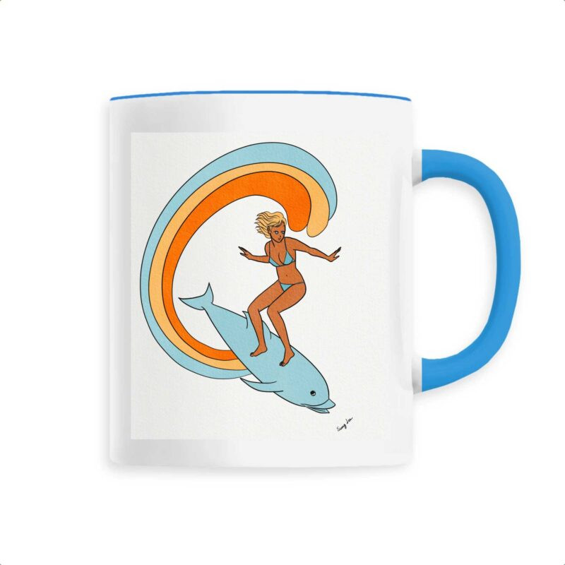 Mug Dolphin Riding