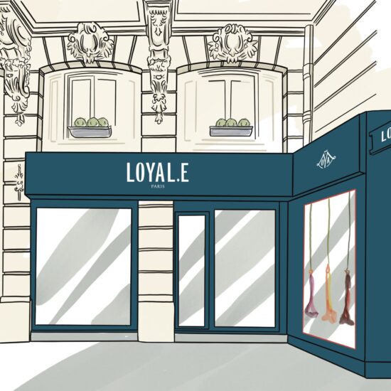 Drawing of the new Loyal.E boutique in Paris
