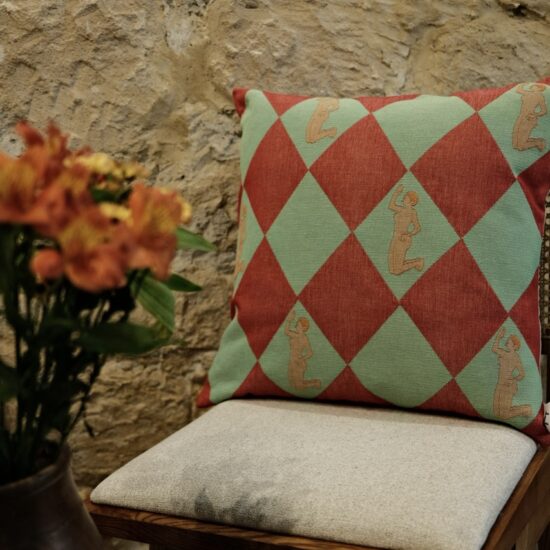 AR Hello Cushion Jacquard cushion