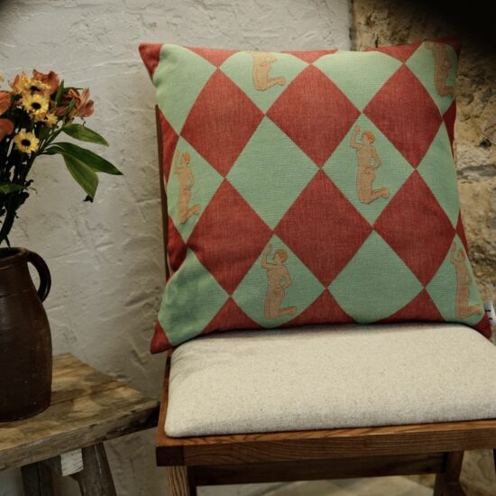 AR Hello Cushion Hole Jacquard cushion