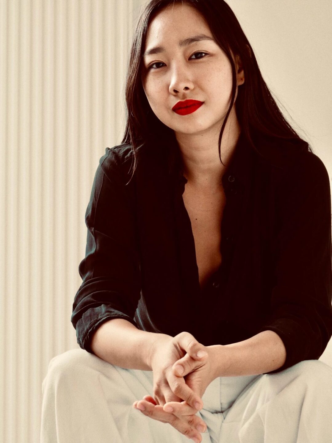 Portrait of artist Sung Lee, photographed by Tiphaine Schrier